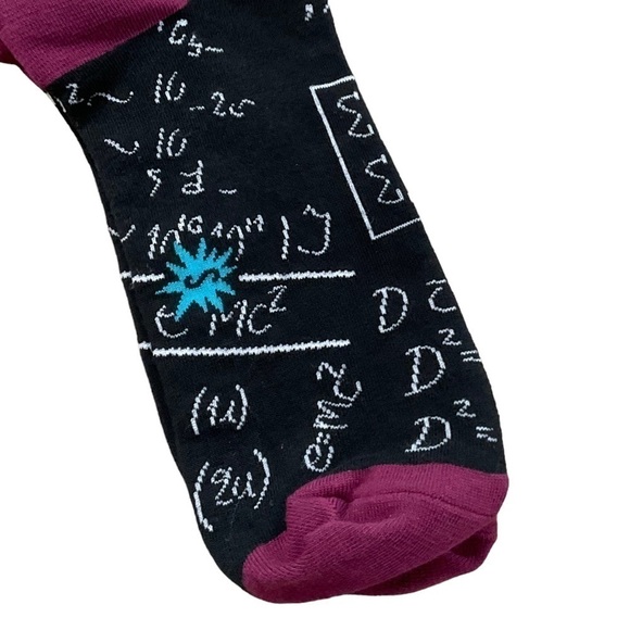 RELATIVELY Cool Socks Men’s Crew Sock it to me Albert Einstein size 7-13 - Picture 4 of 10